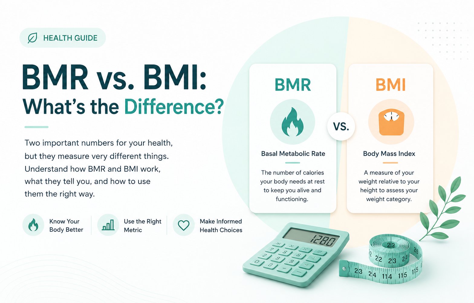 BMR vs. BMI: What’s the Difference? 1 BMR and BMI health metrics